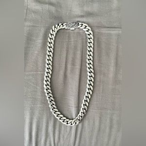 18k white gold 18in men’s/women’s chain